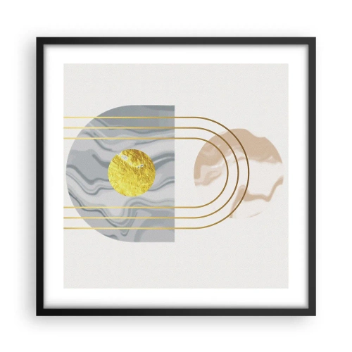 Plakát v černém rámu - Jas a zářivost - 50x50 cm