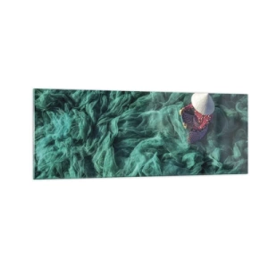 Obraz na skle - V moři sítí - 140x50 cm