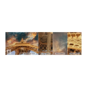 Vzor Fototapety Premium Canvas - Jak lidstvo dosáhlo nebe - Eiffelova věž, Architektura, Paříž - 100x30 cm