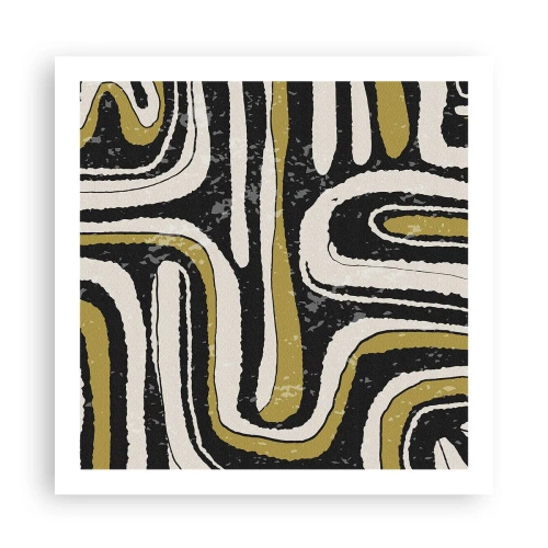 Plakát - Kompozice: trakty a uličky - 60x60 cm