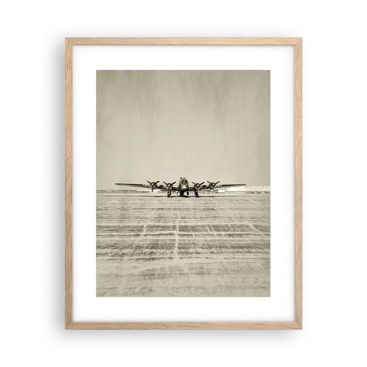 Plakát v rámu světlý dub - Jako vždy připraven - 40x50 cm