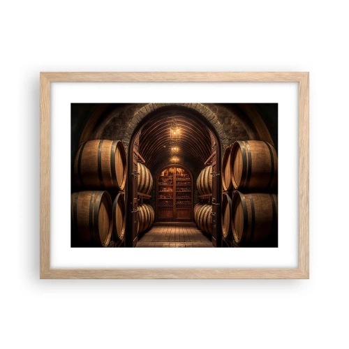 Plakát v rámu světlý dub - Nádherný sklep - 40x30 cm