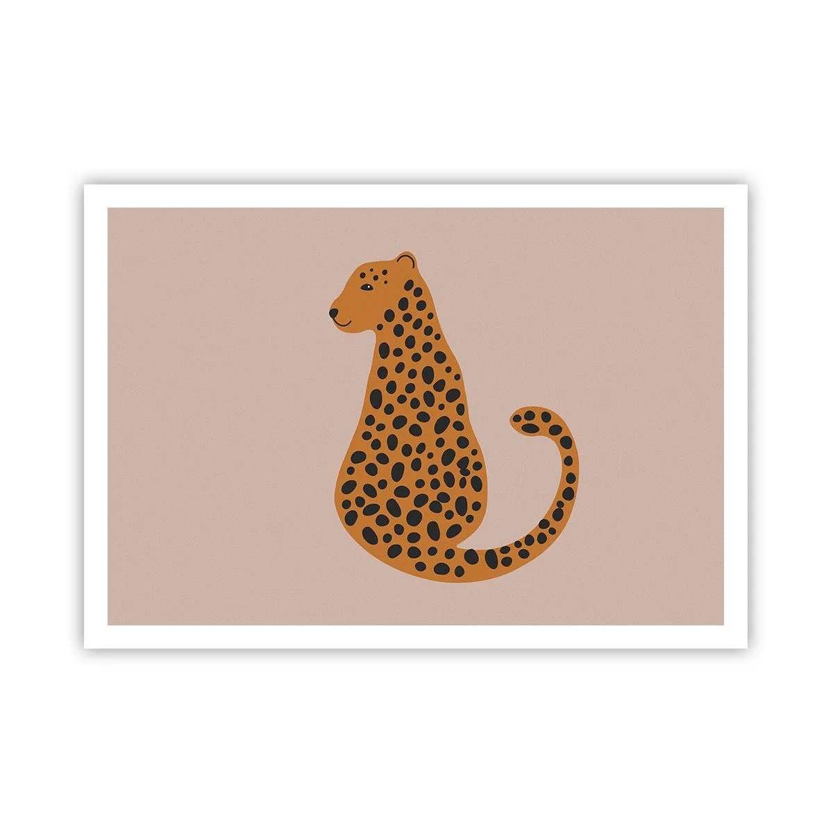 Plakát - Leopardní vzor je v módě - 100x70 cm
