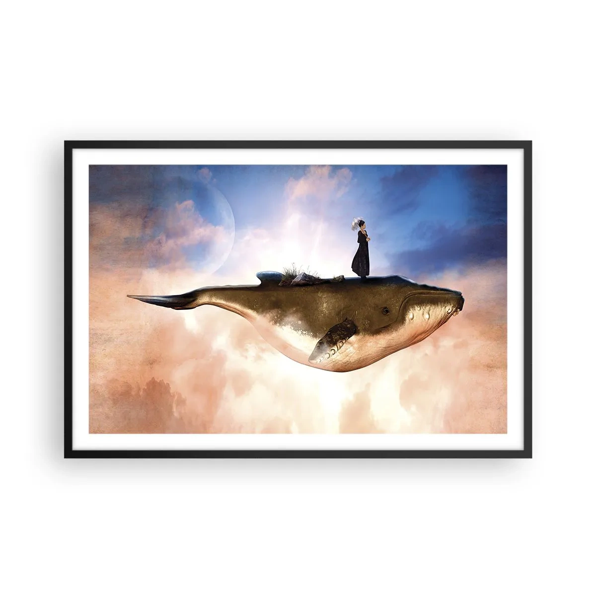 Plakát v černém rámu - Surrealistická cesta - 91x61 cm
