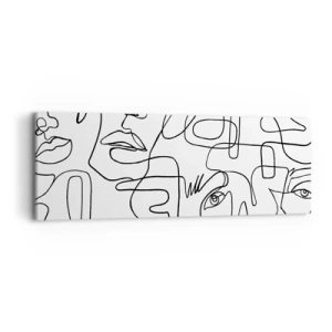 Obraz na plátně - Ve spletených emocích - 90x30 cm