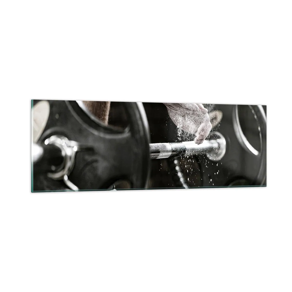 Obraz na skle - Výzva přijatá! - 90x30 cm