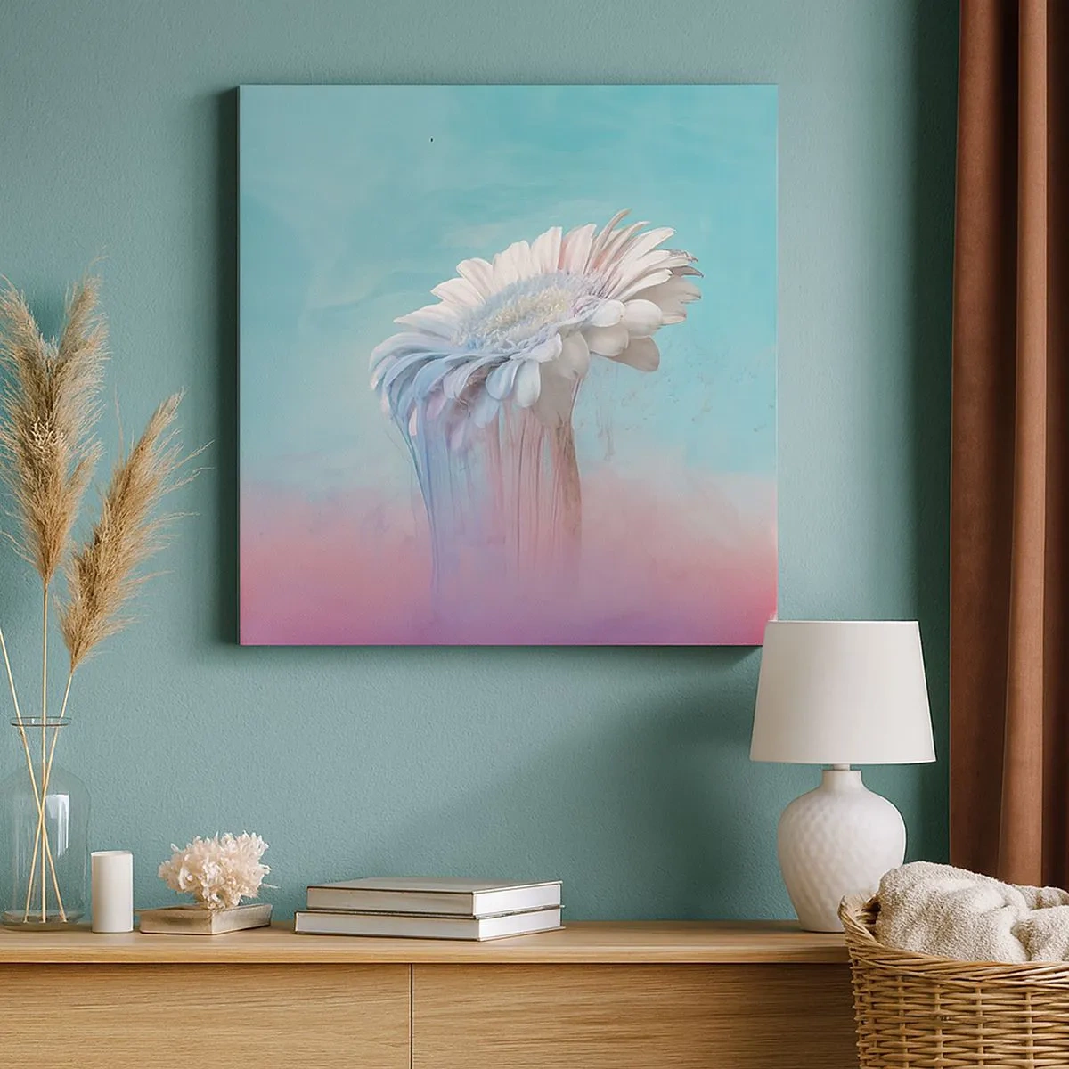 Obraz na plátně - Záhrobí květin - 30x30 cm