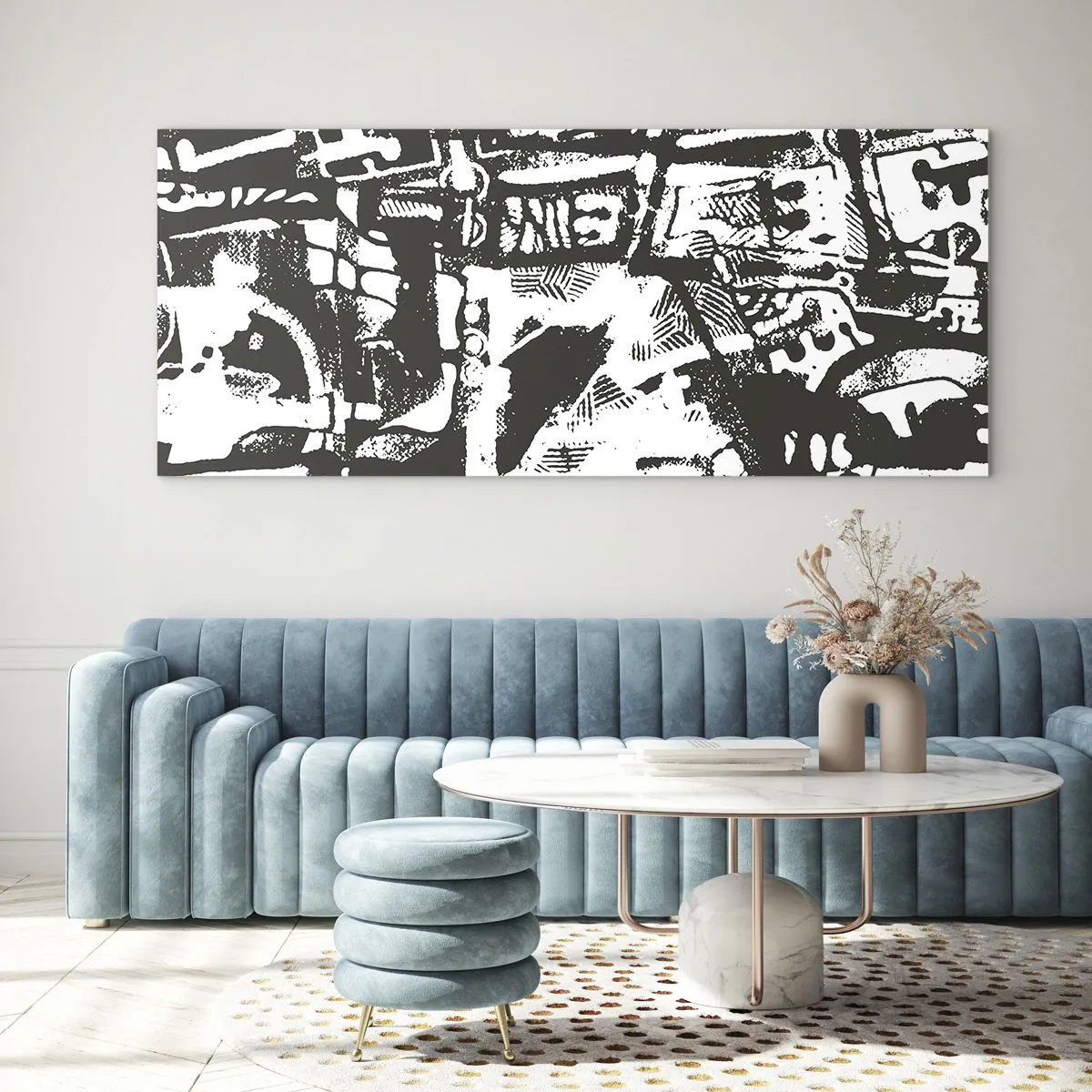 Obraz na skle - Pořádek nebo chaos? - 120x50 cm