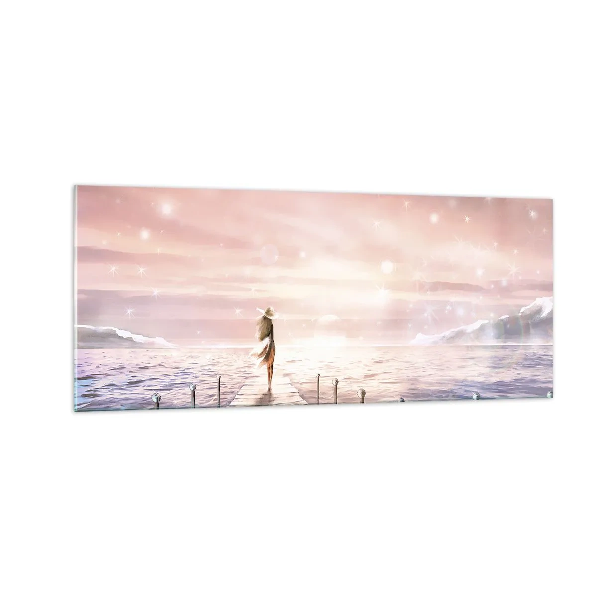 Obraz na skle - Ve světle snu - 100x40 cm