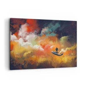 Obraz na plátně - Lodí galaxií - 100x70 cm