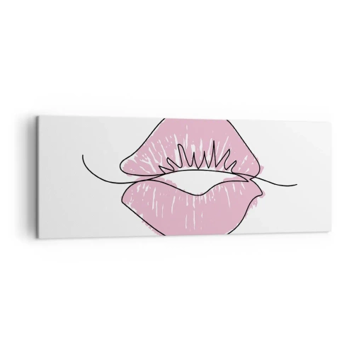 Obraz na plátně - Jsi připraven na polibek? - 140x50 cm