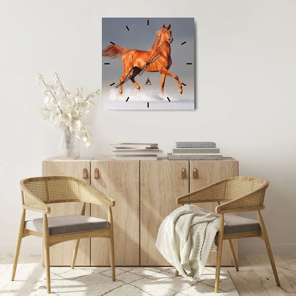 Nástěnné hodiny - Tančící elegance - 40x40 cm