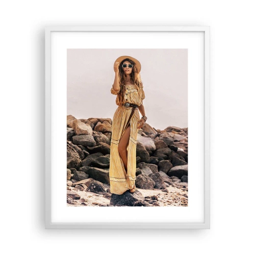 Plakát v bílém rámu - Kouzlo kamenů - 40x50 cm