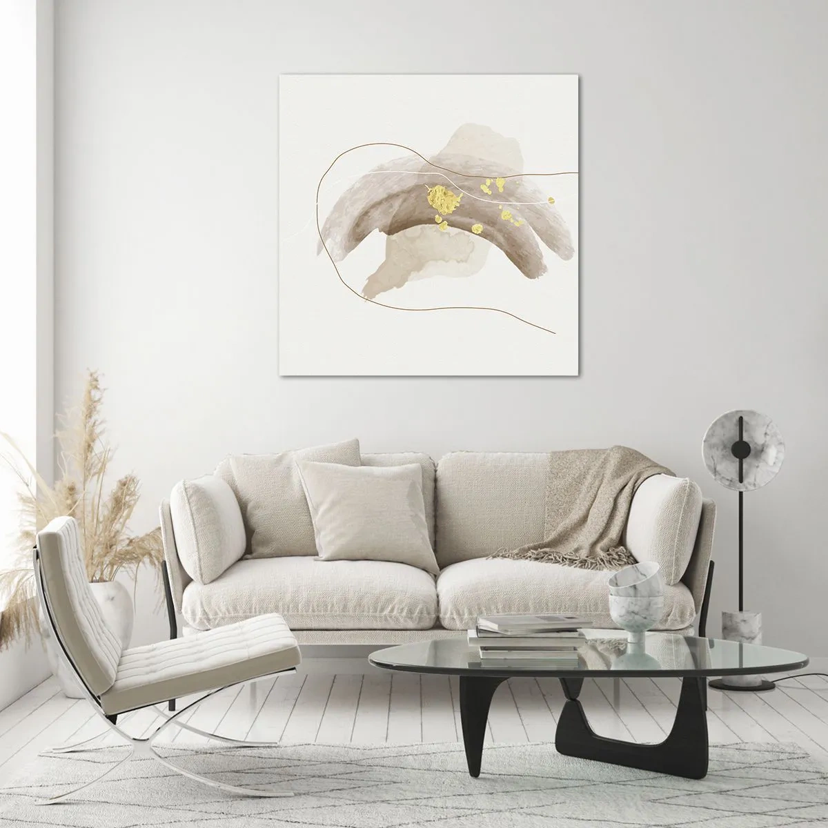 Obraz na skle - Vesmírná bytost - 40x40 cm