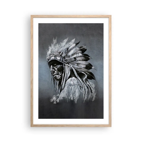 Plakát v rámu světlý dub - Návrat k základům - 50x70 cm