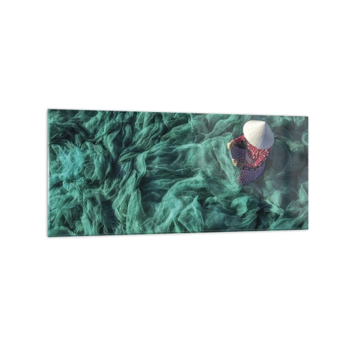 Obraz na skle - V moři sítí - 120x50 cm