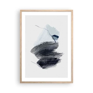 Plakát v rámu světlý dub - Intenzita a pohyb - 50x70 cm