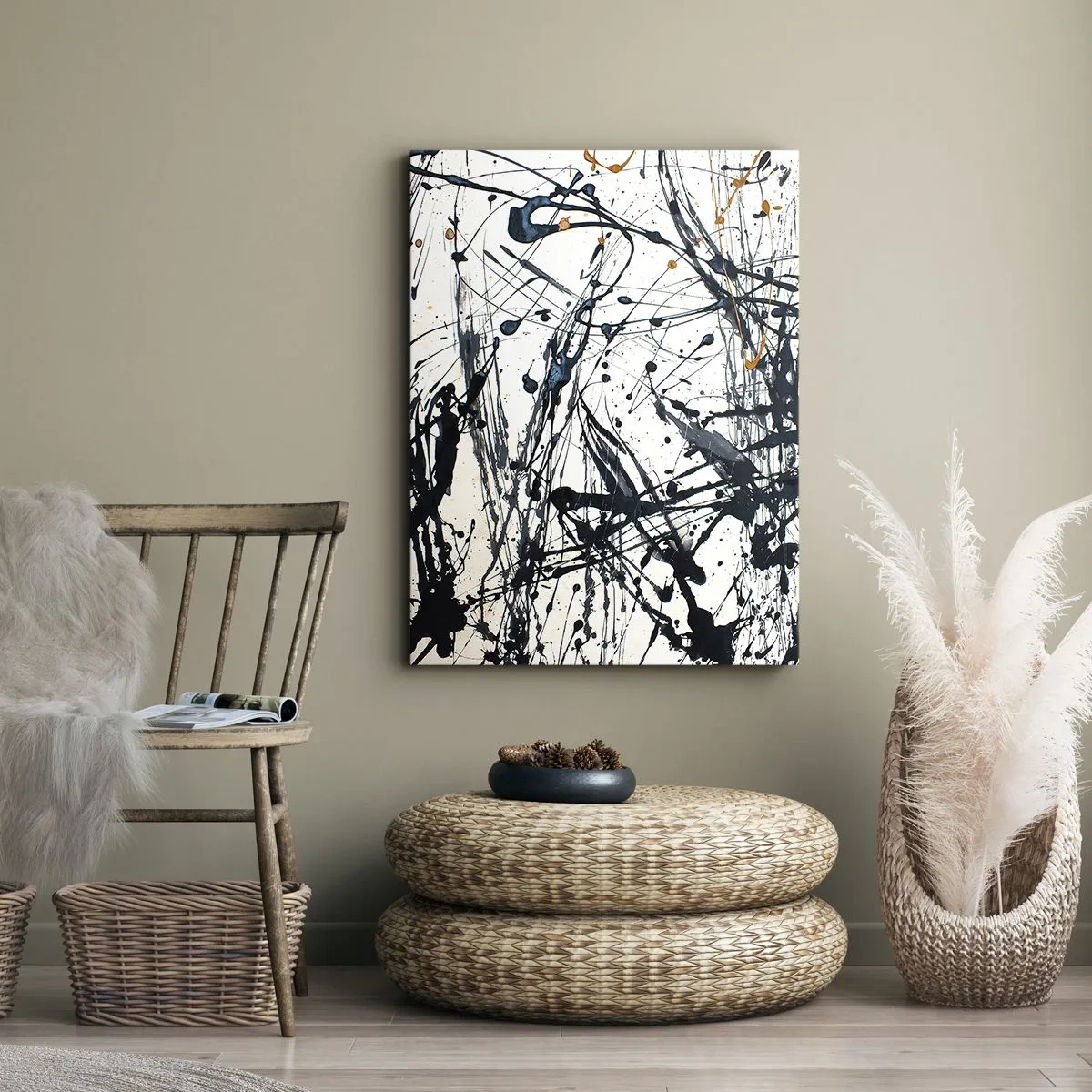 Obraz na plátně - Expresionistická abstrakce - 50x70 cm