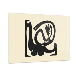Obraz na skle - Téměř Picasso - 100x70 cm