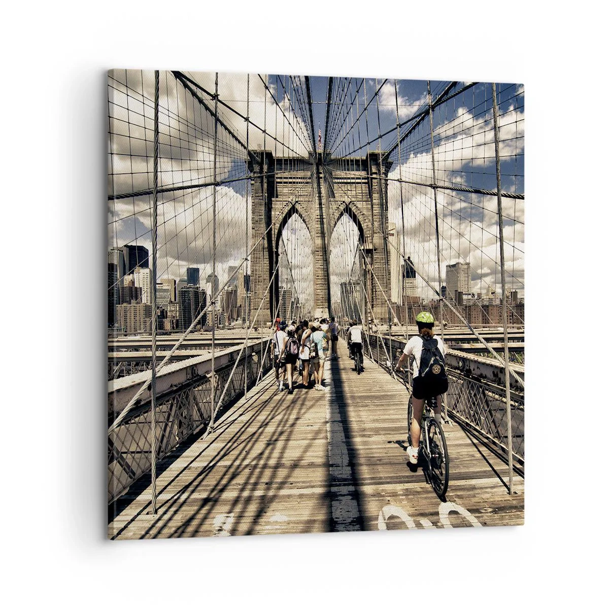 Obraz na plátně - Přímo do srdce města - 60x60 cm