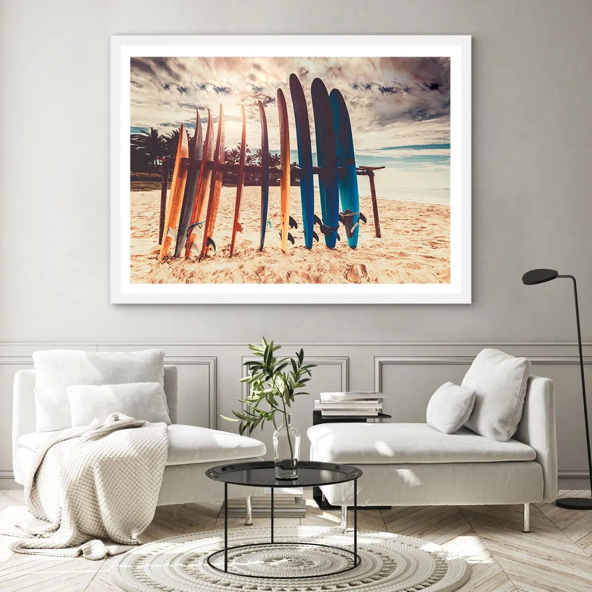 Plakát v bílém rámu - Dobrou noc, nashle zítra. - 91x61 cm