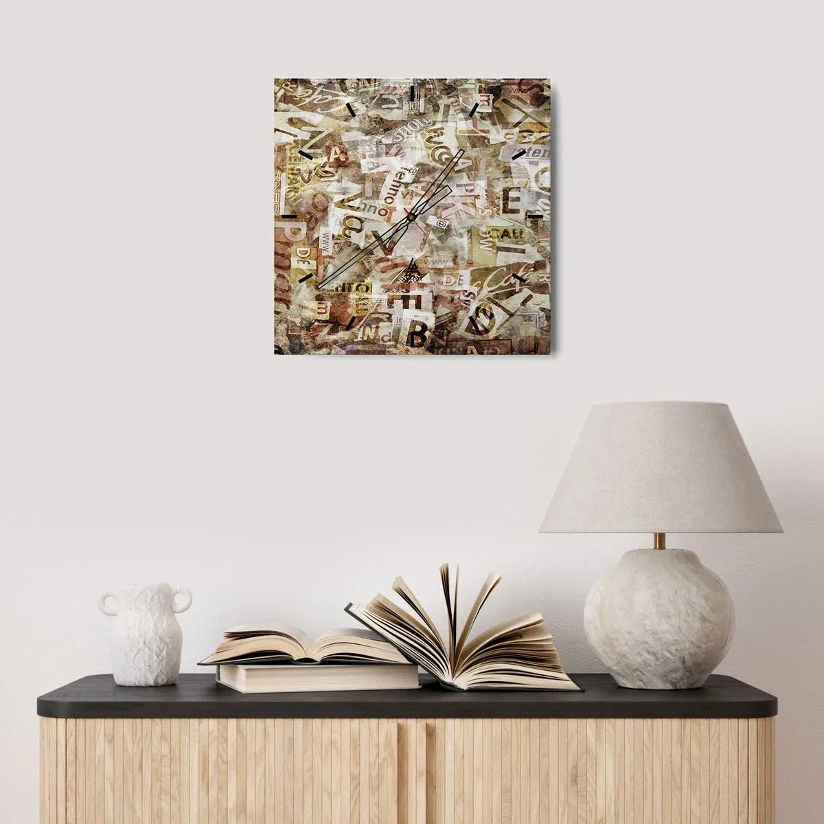 Nástěnné hodiny - Kecy, kecy, kecy - 40x40 cm