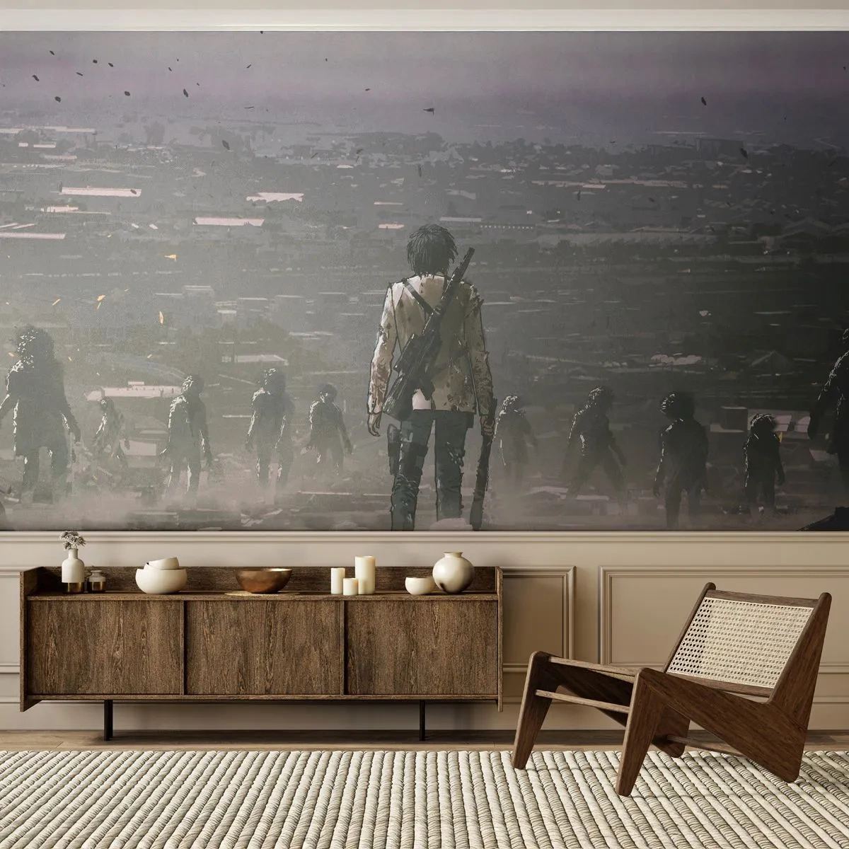 Fototapeta Premium Canvas - Poslední spravedlivý? - Abstrakce, Fantazie, Armáda - 250x175 cm