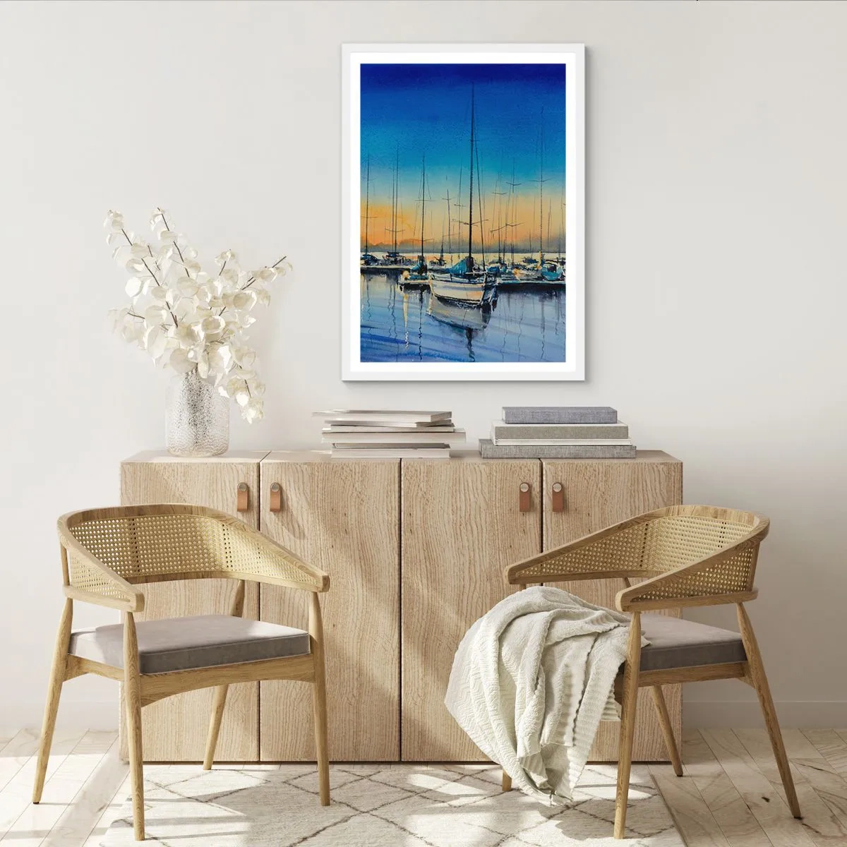 Plakát v bílém rámu - Konec dobrého dne - 61x91 cm