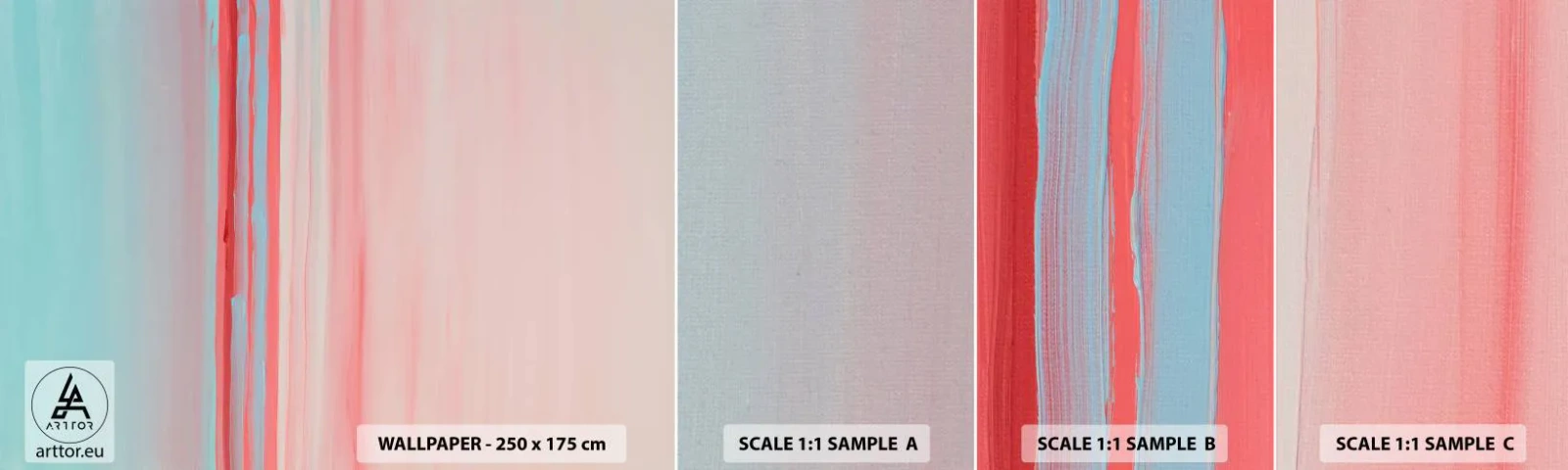 Fototapeta Vzorek Standard Eco - Abstrakce za úsvitu - Pastel, Minimalistický, Kus - 100x30 cm