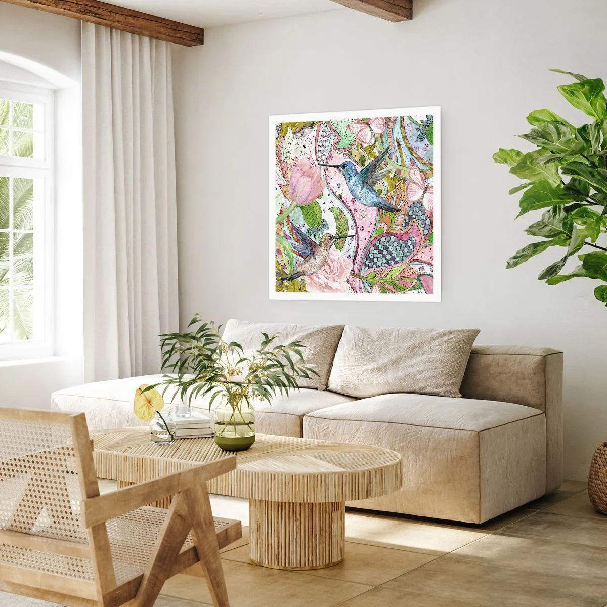 Plakát - Zamotané do lián - 40x40 cm