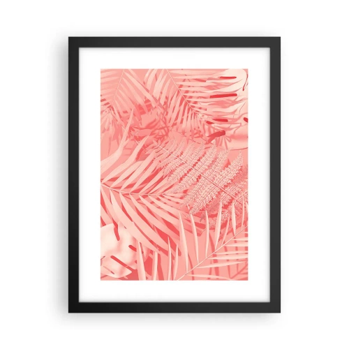 Plakát v černém rámu - Růžový koncept - 30x40 cm