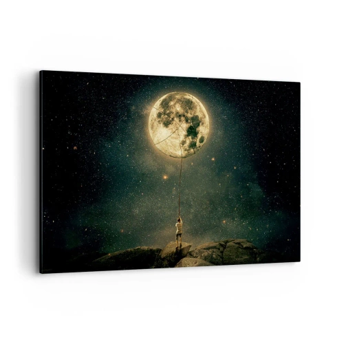 Obraz na plátně - Kluk, který ukradl měsíc - 120x80 cm