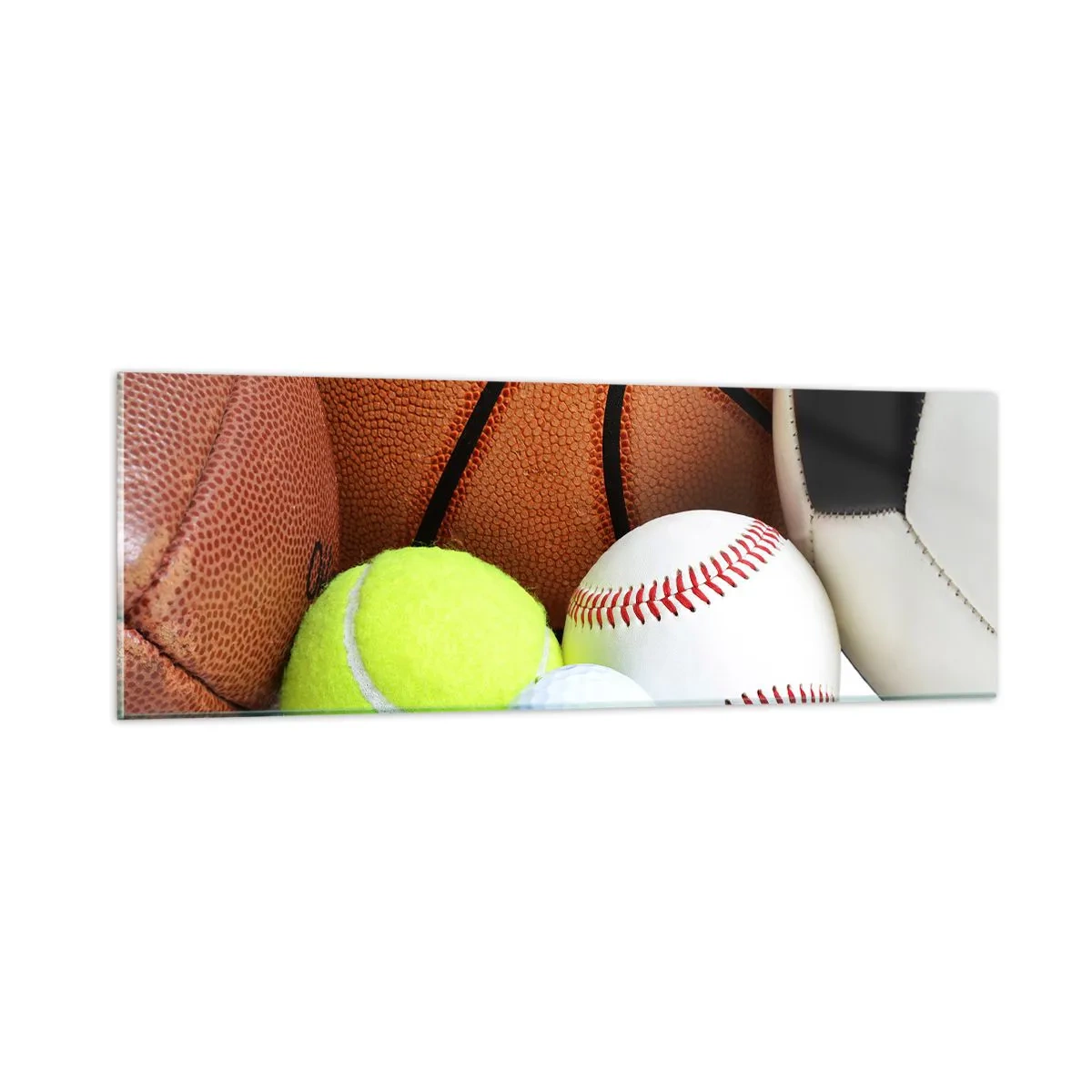 Obraz na skle - Spojuje nás fotbal! - 90x30 cm