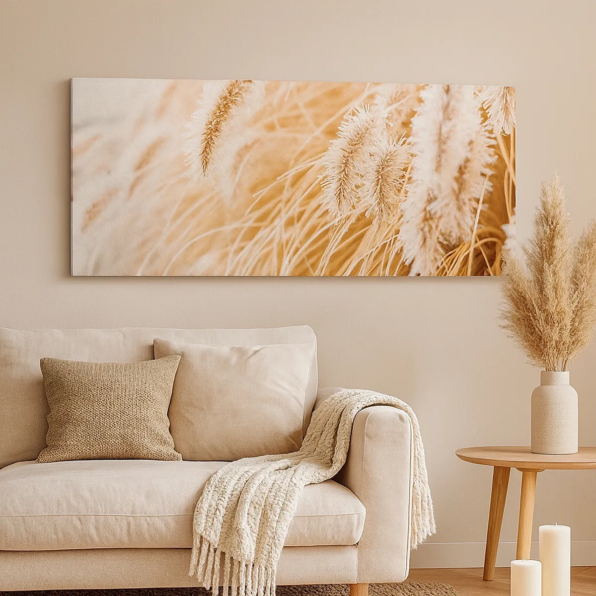 Obraz na plátně - Zlaté šustění travin - 30x30 cm