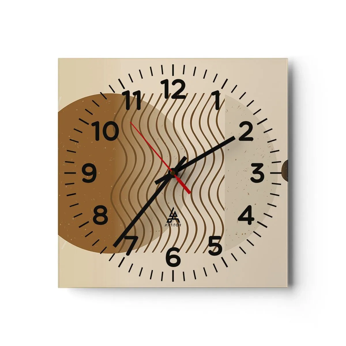 Nástěnné hodiny - O původu geometrických obrazců - 30x30 cm