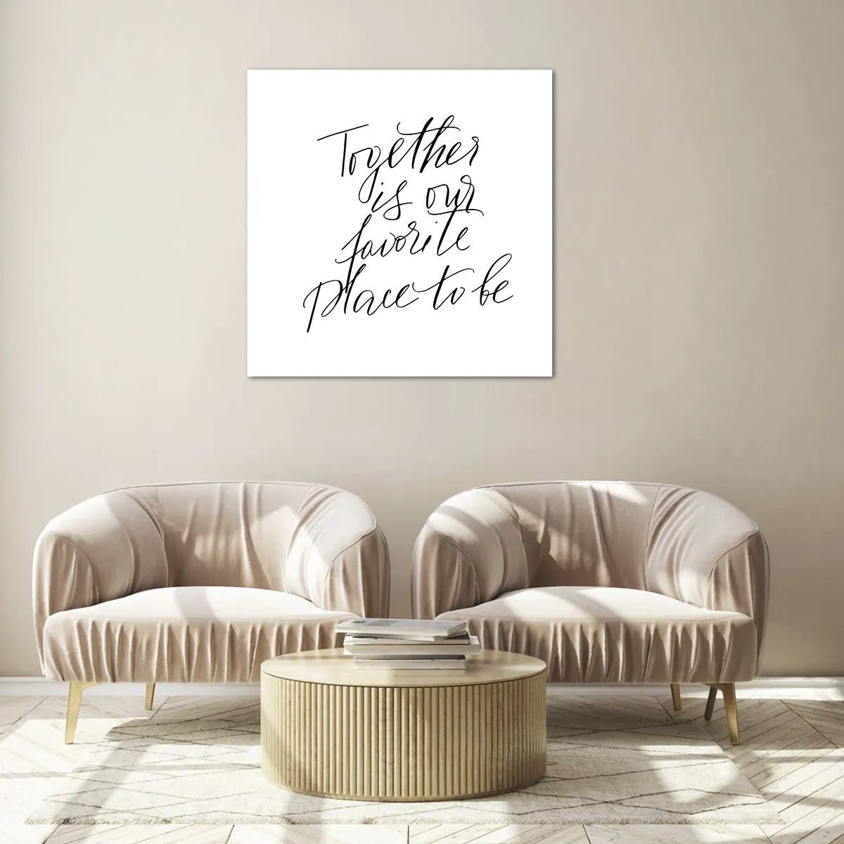 Obraz na skle - Cítíte to také? - 60x60 cm