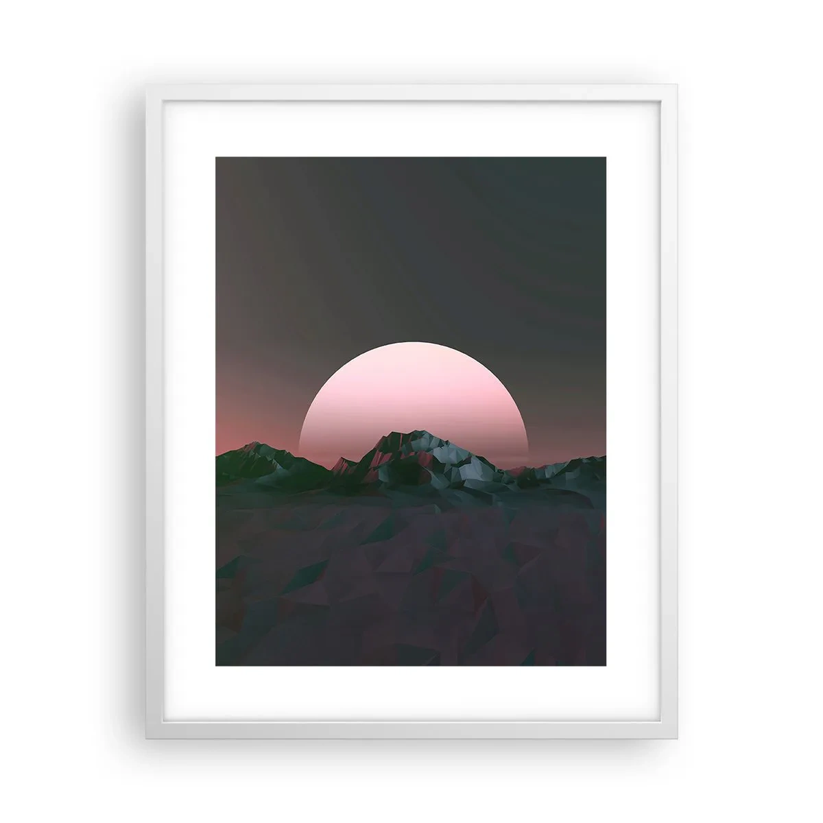 Plakát v bílém rámu - V sousední galaxii - 40x50 cm