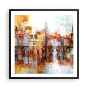 Plakát v černém rámu - Pod mostem je taky krásně - 60x60 cm