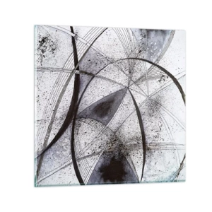 Obraz na skle - Futuristická fantazie - 60x60 cm