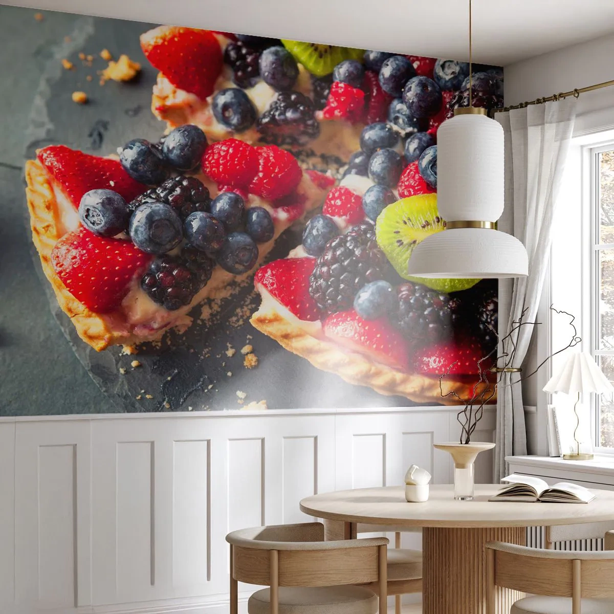 Fototapeta Premium Sand - Dolce vita! - Gastronomie, Dort s ovocem, Dort - 350x256 cm