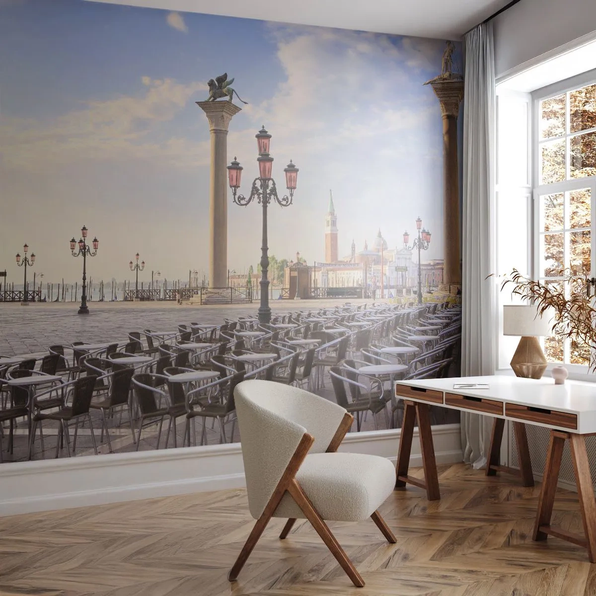 Fototapeta Samolepicí Deluxe Sticker - Zveme, vše připraveno - Architektura, Město, Benátky - 250x175 cm