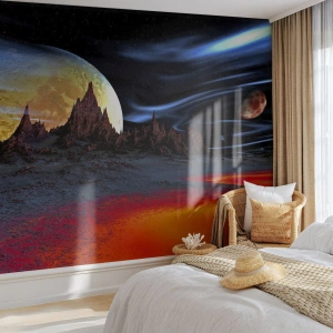 Fototapeta Premium Canvas - Neznámý svět - Abstrakce, Kosmos, 3D - 100x70 cm