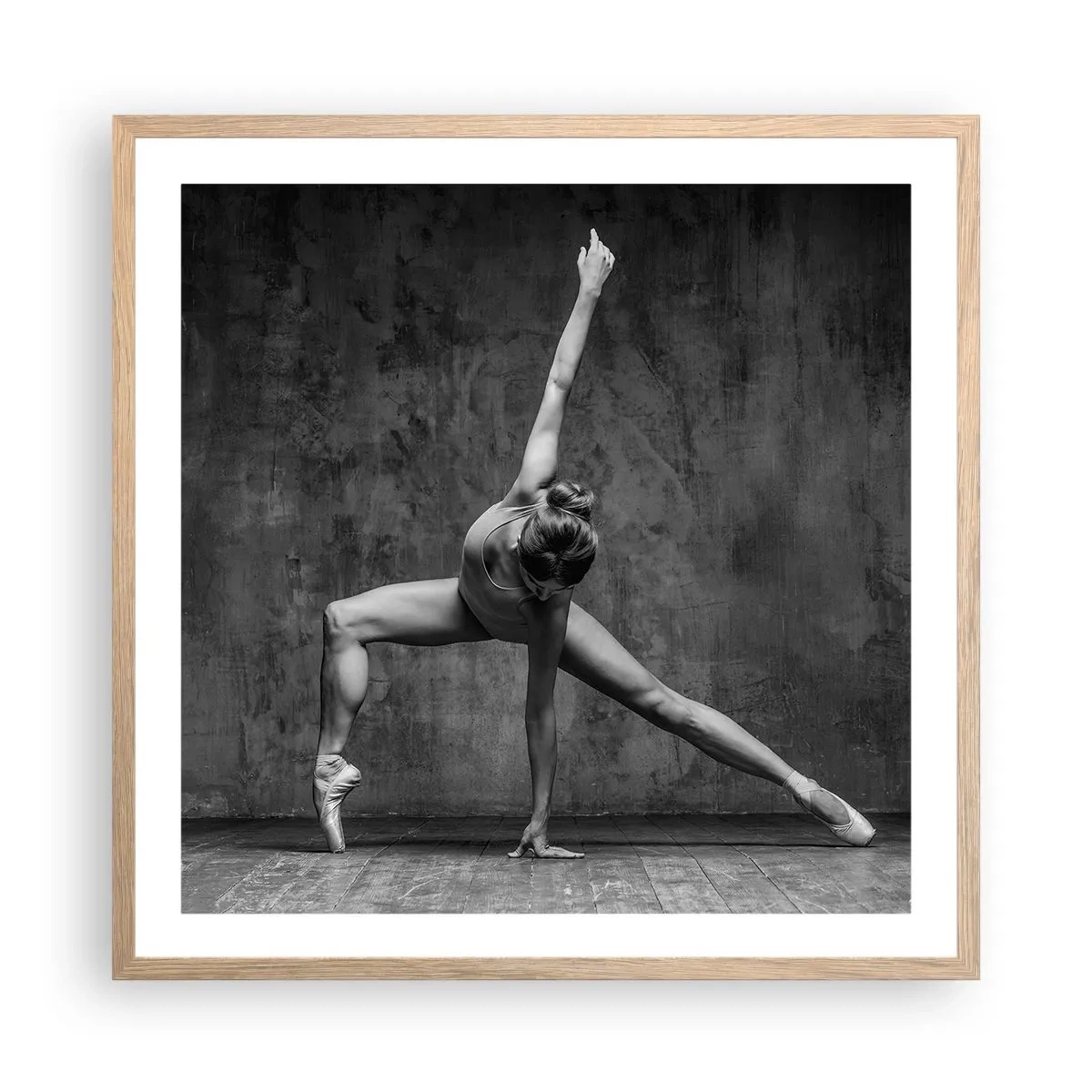 Plakát v rámu světlý dub - Ideál rovnováhy - 60x60 cm
