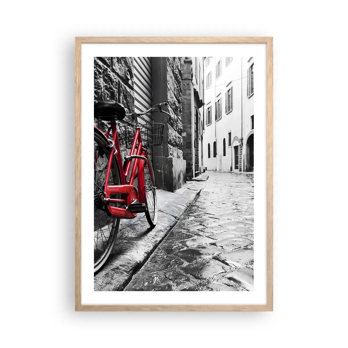 Plakát v rámu světlý dub - Skutečná krása nestárne - 50x70 cm