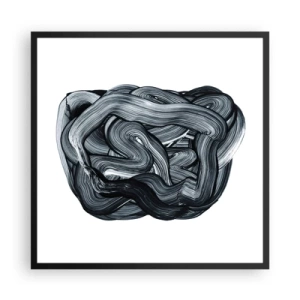 Plakát v černém rámu - Není to tak jednoduché - 60x60 cm