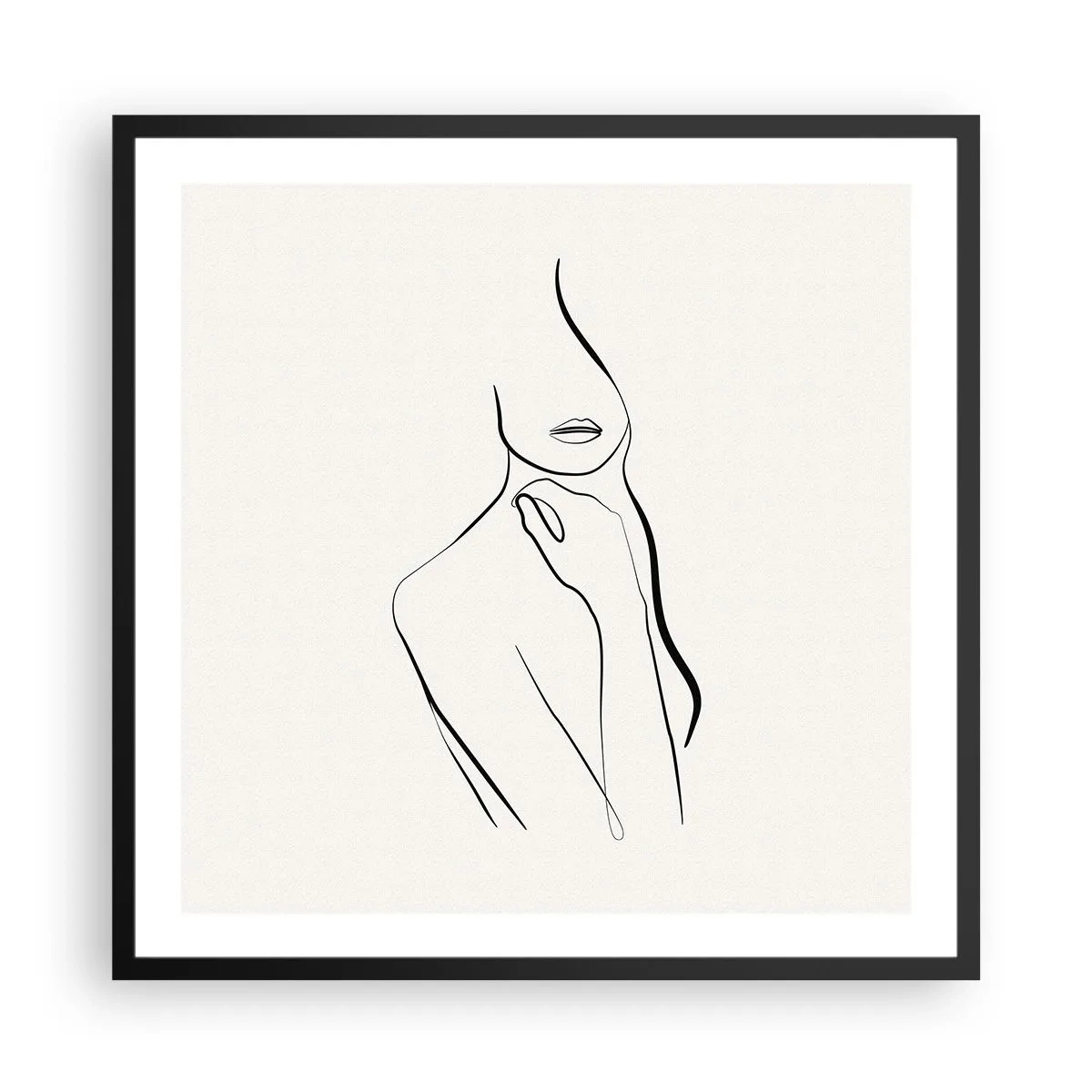 Plakát v černém rámu - Vlna melancholie - 60x60 cm