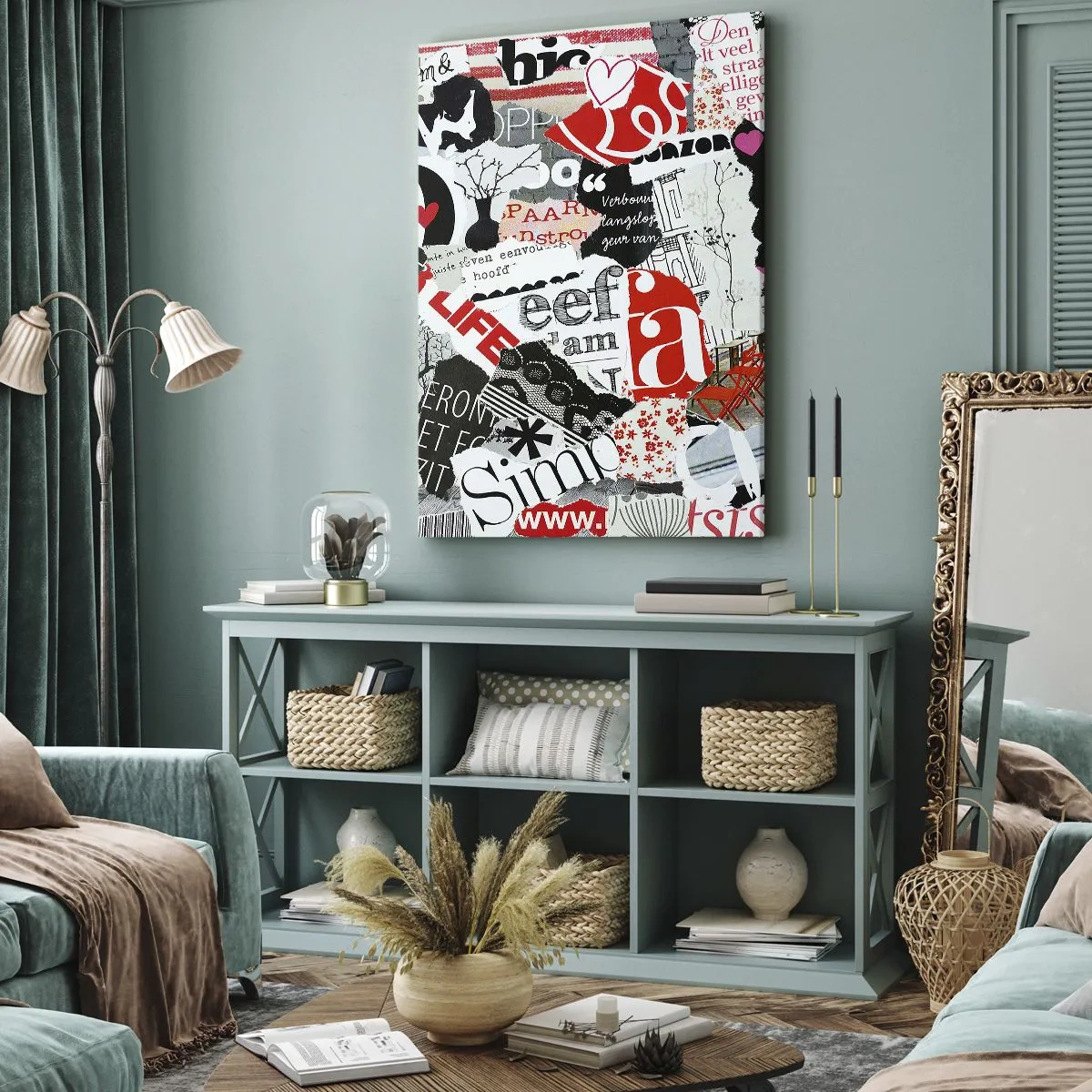 Obraz na plátně - Hipsterská koláž - 50x70 cm