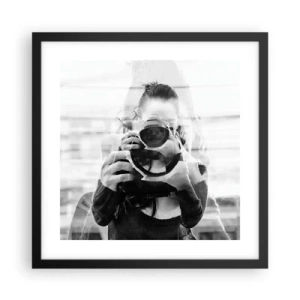 Plakát v černém rámu - Tvůrce a materiál - 40x40 cm