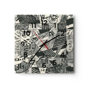 Nástěnné hodiny - Dynamika současnosti - 30x30 cm