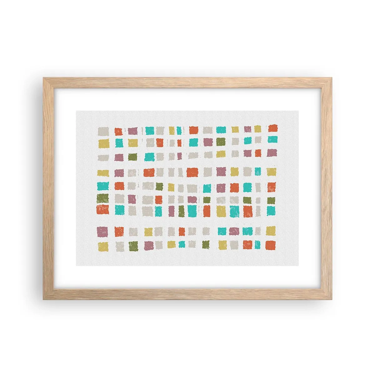 Plakát v rámu světlý dub - Neznámá hra - 40x30 cm